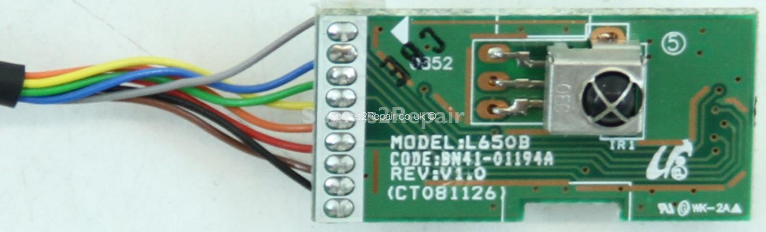 Samsung LE40B551A6W - IR - BN41-01194A - Rev V1.0 - CT081126 - L650B